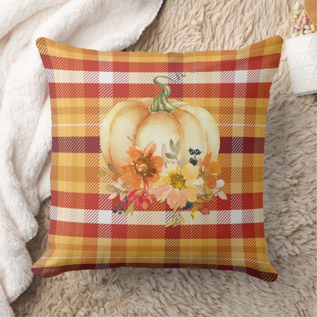 Cojín Decorativo otoño plaid (Manta)