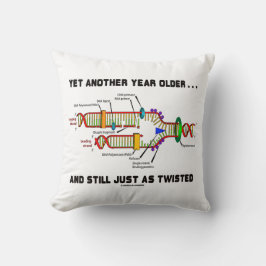 Cojín Decorativo Otro año más, igual que el ADN torcido