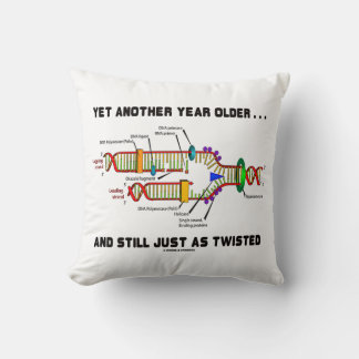 Cojín Decorativo Otro año más, igual que el ADN torcido