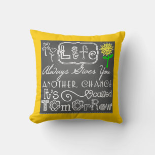 Cojín Decorativo Otro Chalkboard Chalkboard Chance Look Pillow