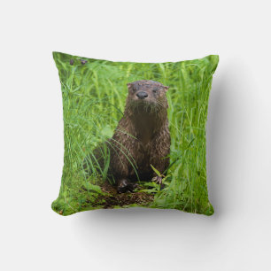 Cojín Decorativo Otter fluvial inteligente