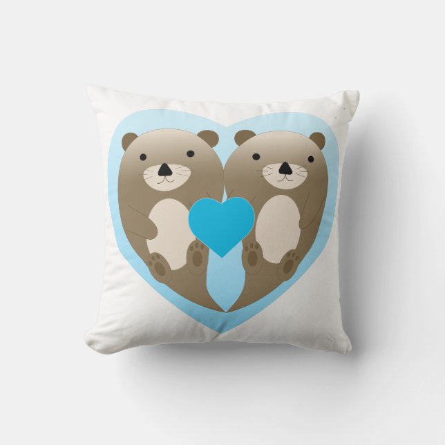 Cojín Decorativo Otter Love (Anverso)