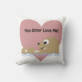 Cojín Decorativo Otter Love Me