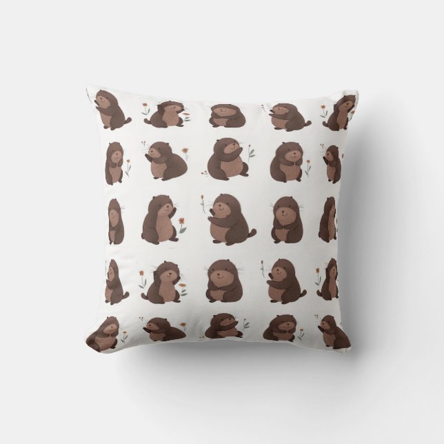 Cojín Decorativo Otto the Brown Mole Pillow (Anverso)