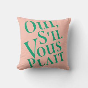 Cojín Decorativo Oui, s'il vous plait