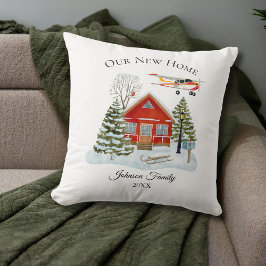 Cojín Decorativo Our New Home Cessna Airplane Cute Watercolor