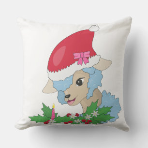 Cojín Decorativo Oveja Azul, Mistletoe С navidad