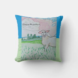 Cojín Decorativo Oveja en la pastura