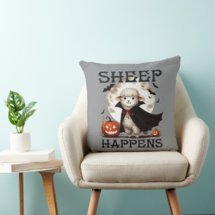 Cojín Decorativo Oveja Vintage Divertida Sucede en Halloween