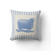 Ovejas azules y blancas con hacer tictac