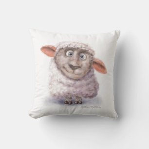 Cojín Decorativo Ovejas de Algodón Dibujos Animados