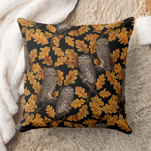 Cojín Decorativo Ovejas de otoño en negro
