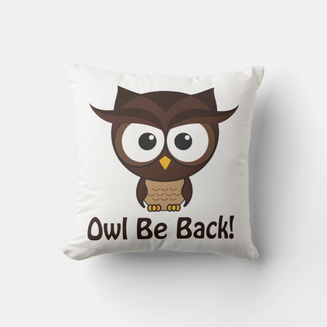 Cojín Decorativo Owl Be Back (Anverso)