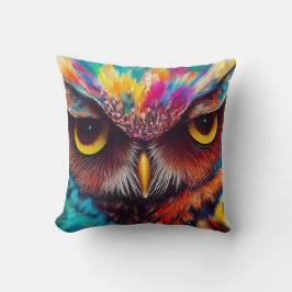 Cojín Decorativo Owl Bird Animal Discovery Adventure Nature Planet
