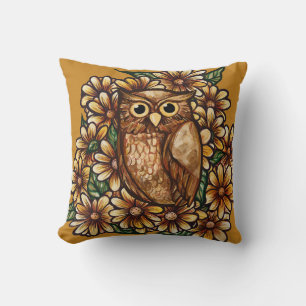 Cojín Decorativo Owl daisies