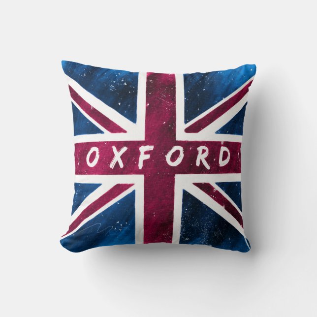 Cojín Decorativo Oxford - bandera británica de Union Jack (Anverso)