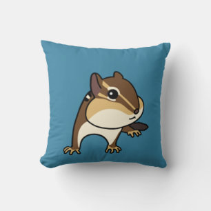 Cojín Decorativo ¡Oye Chippy Chipmunk Blue bag! マ リ ス の い・・ョ・・.