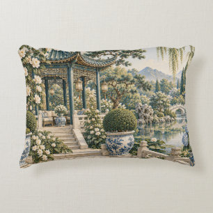 Cojín Decorativo Pabellón Lacustre Chinoiserie