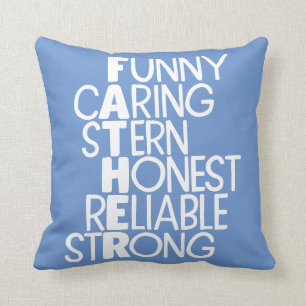 Cojín Decorativo Padre atributos arte de cruzada