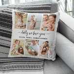 Cojín Decorativo Padre de familia - Collage de fotos del Día del Pa<br><div class="desc">Celebra a tu padre con el Cojín decorativo de Collage de fotos del Día del Padre "Family Dad", un regalo sincero y personalizado. Esta almohada de lanzamiento personalizado presenta un hermoso collage de fotos, mostrando momentos familiares y recuerdos muy apreciados. Alrededor de las fotos está el cariñoso mensaje "Family Dad",...</div>