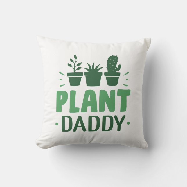 Cojín Decorativo Padre de Plantas (Anverso)