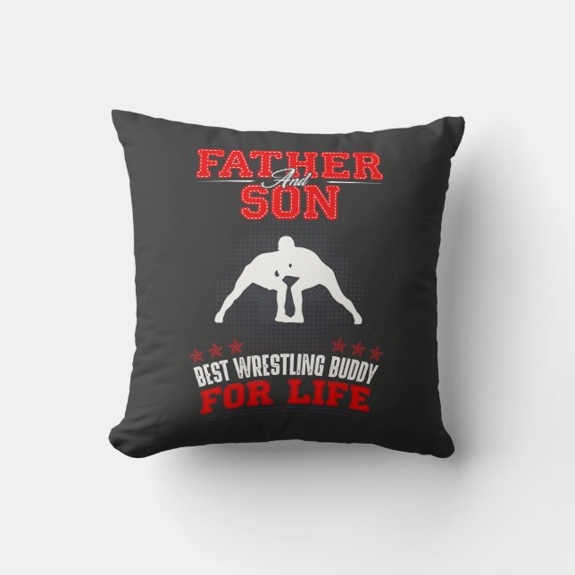 Cojín Decorativo Padre e hijo compañero de lucha (Anverso)