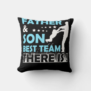Cojín Decorativo Padre E Hijo El Mejor Equipo Que Hay