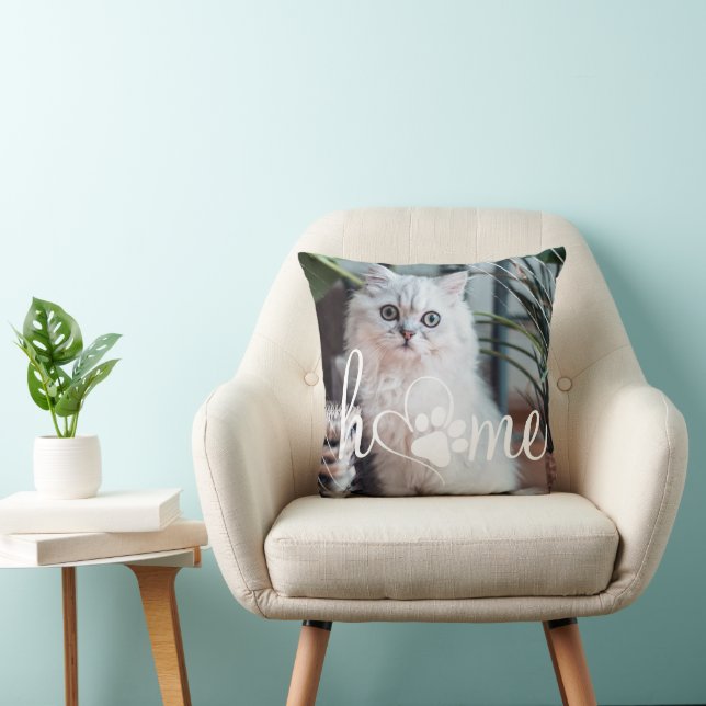 Cojín Decorativo Página de inicio de vida de mascota | Papel Imprim (Silla)