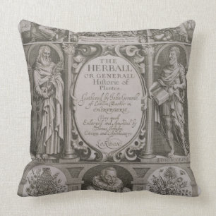 Cojín Decorativo Página de título a la segunda edición 'del Herball