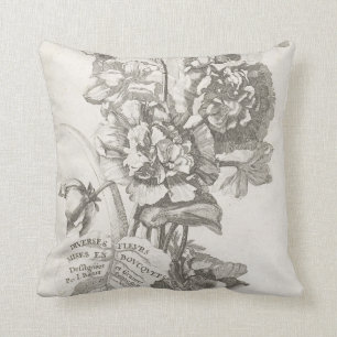 Cojín Decorativo Página de título con un ramo de los Peonies 3