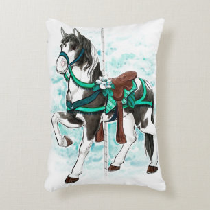Cojín Decorativo Paint Carousel Horse Pillow