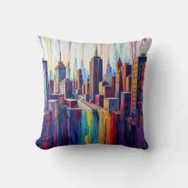 Cojín Decorativo Paint CIty & Magic Wolf Pillow