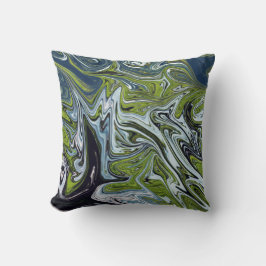 Cojín Decorativo Paintaje abstracto de paisajes | Mejor arte fino