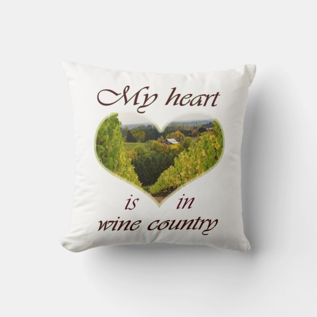 Cojín Decorativo País del vino (Anverso)