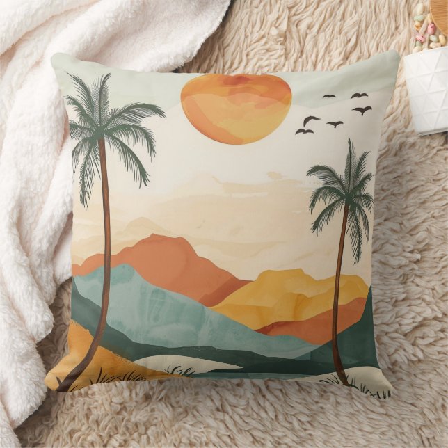 Cojín Decorativo Paisaje abstracto de Boho (16) (Manta)