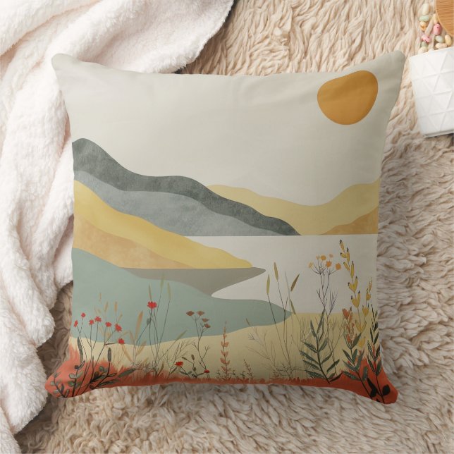 Cojín Decorativo Paisaje abstracto de Boho (25) (Manta)
