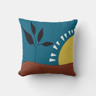 Cojín Decorativo Paisaje abstracto moderno sol minimalista 