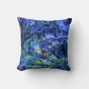 Cojín Decorativo Paisaje azul de Paul Cezanne