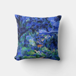 Cojín Decorativo Paisaje azul de Paul Cezanne