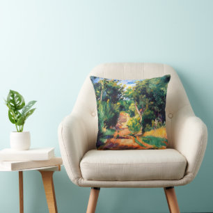 Cojín Decorativo Paisaje cerca de Varengeville de Renoir