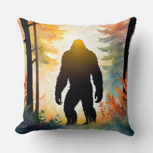 Cojín Decorativo Paisaje colorido de Sasquatch de otoño