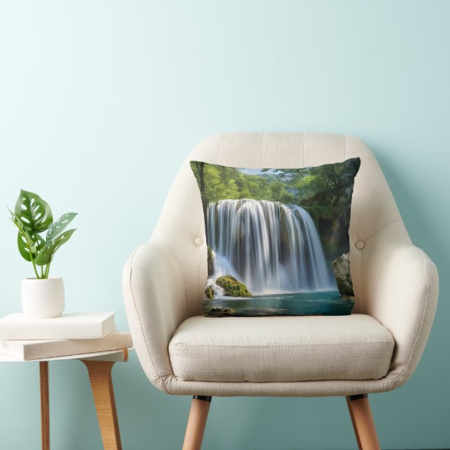 Cojín Decorativo Paisaje con Cascada (Silla)