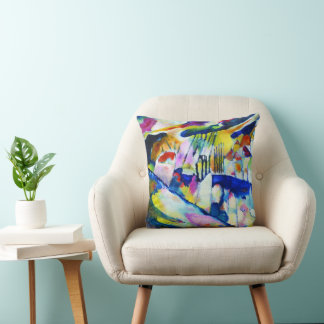Cojín Decorativo Paisaje con lluvia de Wassily Kandinsky