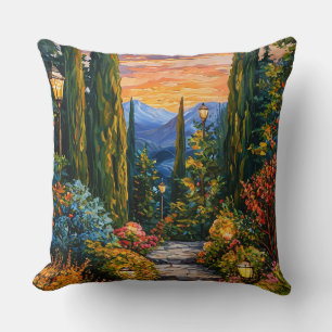 Cojín Decorativo paisaje de jardín