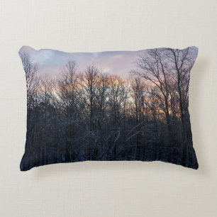 Cojín Decorativo Paisaje de la Naturaleza del Sol Invierno I Pastel