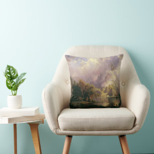 Cojín Decorativo Paisaje de montaña rocosa majestuoso paisaje