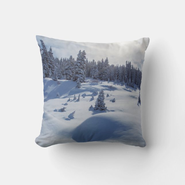 Cojín Decorativo Paisaje de nieve (Anverso)