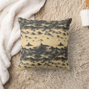 Cojín Decorativo Paisaje de nubes de montaña vintage (10)
