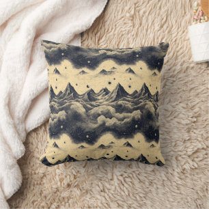 Cojín Decorativo Paisaje de nubes de montaña vintage (3)