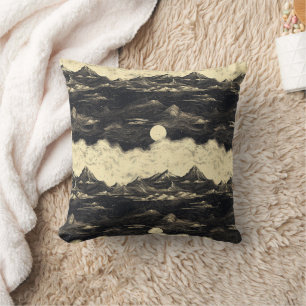 Cojín Decorativo Paisaje de nubes de montaña vintage (5)